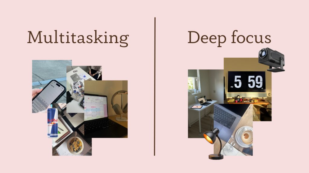Multitasking vs deep focus